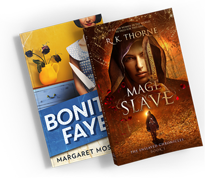 Bonita Faye and Mage Slave book covers