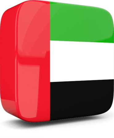 3D UAE flag